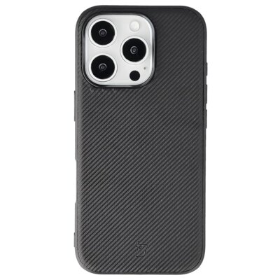 Etui BIZON Case CarbO MagSafe do Apple iPhone 16 Pro Czarny