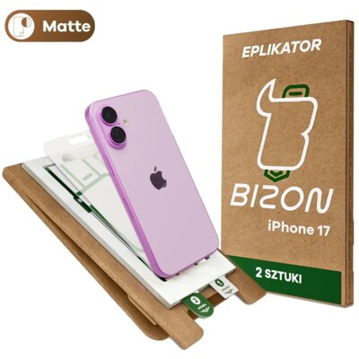 Folia ochronna BIZON Eplikator Film Matte do Apple iPhone 17 (2 szt.)