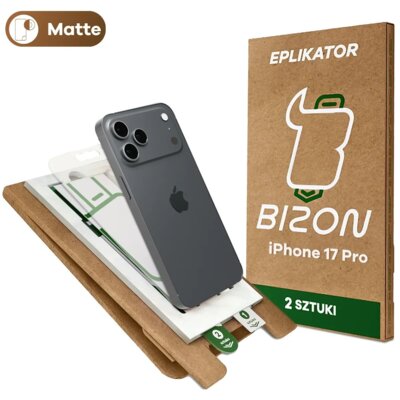 Folia ochronna BIZON Eplikator Film Matte do Apple iPhone 17 Pro (2 szt.)