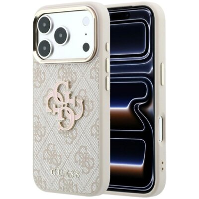 Etui GUESS 4G & Big Resin Logo do Apple iPhone 17 Pro Max/18 Pro Max Różowy