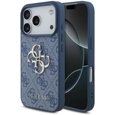 Etui GUESS 4G Big Logo do Apple iPhone 17 Pro/18 Pro Niebieski