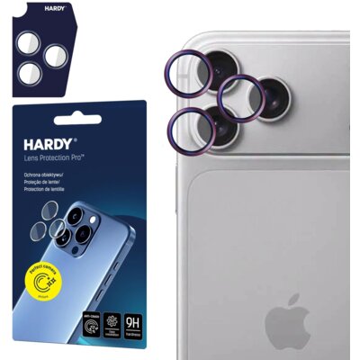 Szkło hartowane na obiektyw 3MK Hardy Lens Protection Pro Deep Cherry do Apple iPhone 18 Pro/18 Pro Max