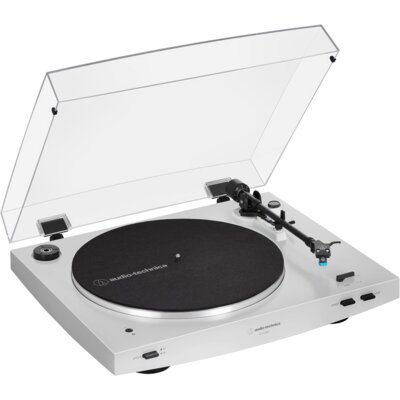 Gramofon AUDIO-TECHNICA AT-LP3XBT Biały, Automatyczny, Napęd paskowy, Bluetooth, Prędkość odtw. 33 1/3, 45 obr./min