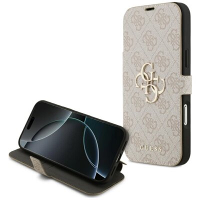 Etui GUESS Book 4G Metal Logo do Apple iPhone 17 Pro Max/18 Pro Max Różowy