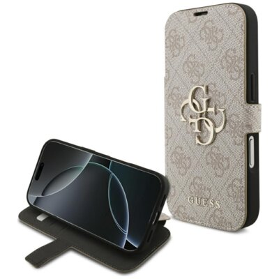 Etui GUESS Book 4G Metal Logo do Apple iPhone 17 Pro/18 Pro Różowy