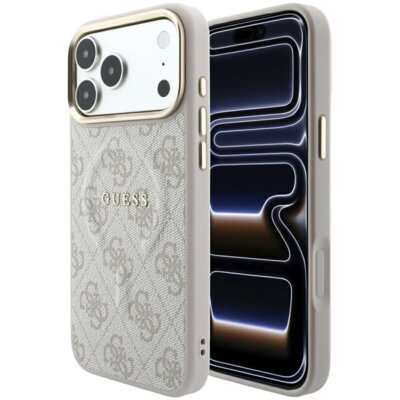 Etui GUESS Embossed 4G Classic MagSafe do Apple iPhone 17 Pro Max/18 Pro Max Różowy