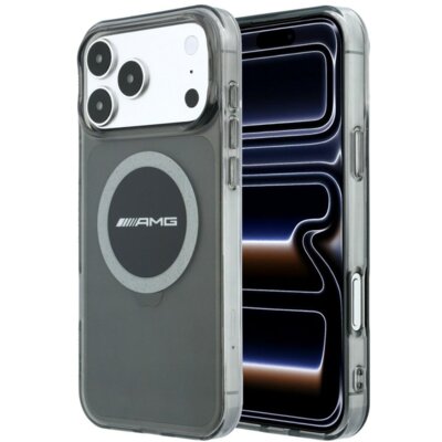 Etui AMG IML Transparent Bicolor Block MagSafe do Apple iPhone 17 Pro Max/18 Pro Max Czarny