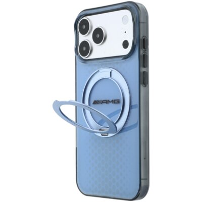 Etui AMG IML Double Layer Urban Line with Ring Stand MagSafe do Apple iPhone 17 Pro Max/18 Pro Max Niebieski