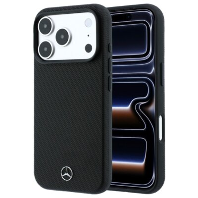 Etui MERCEDES Case Grill Patrern MagSafe do Apple iPhone 17 Pro Max/18 Pro Max Czarny + portfel