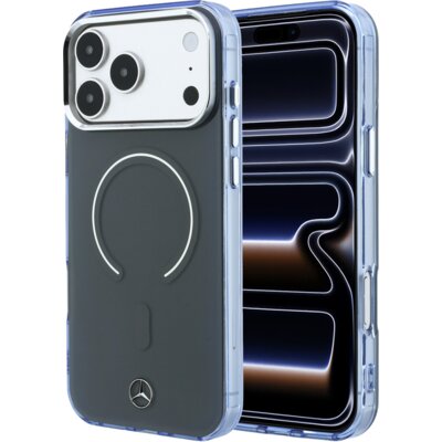 Etui MERCEDES Double Layer Iconic Logo MagSafe do Apple iPhone 17 Pro Max / 18 Pro Max Antracytowy
