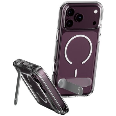 Etui PANZERGLASS Care Kickstand MagSafe do Apple iPhone 17 Pro/18 Pro Przezroczysty