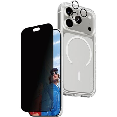 Zestaw ochronny PANZERGLASS Care Flagship 3w1 do Apple iPhone 17 Pro/18 Pro + Szkło prywatyzujące + Szkło na obiektyw