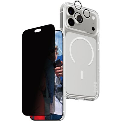 Zestaw ochronny PANZERGLASS Care Flagship 3w1 do Apple iPhone 17 Pro Max/18 Pro Max + Szkło prywatyzujące + Szkło na obiektyw