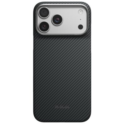 Etui PITAKA Edge Case MagSafe do Apple iPhone 17 Pro Max/18 Pro Max Czarno-szary