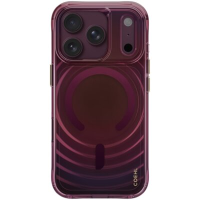Etui UNIQ Coehl Vela Magnetic Charging do Apple iPhone 17 Pro/18 Pro Bordowy