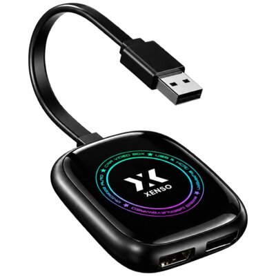 Adapter XENSO Y4 Bezprzewodowy CarPlay Android Auto Czarny
