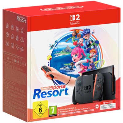 Konsola NINTENDO Switch 2 Czarny + Sports Resort Gra NINTENDO SWITCH 2 + NINTENDO Switch Online 3 miesiące