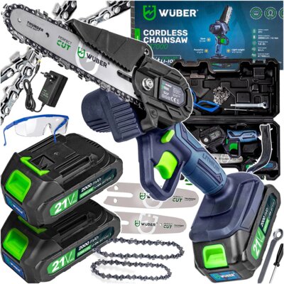 Piła łańcuchowa akumulatorowa WUBER 21V W37002 2x2Ah