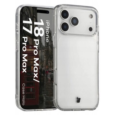 Etui BIZON Case Halo do Apple iPhone 17 Pro Max/18 Pro Max Przezroczysty