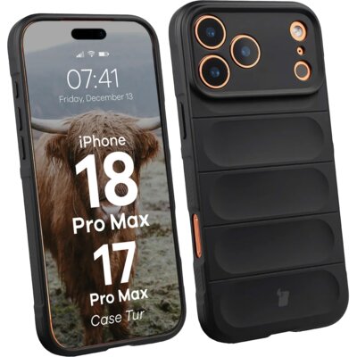 Etui BIZON Case Tur do Apple iPhone 17 Pro Max/18 Pro Max Czarny
