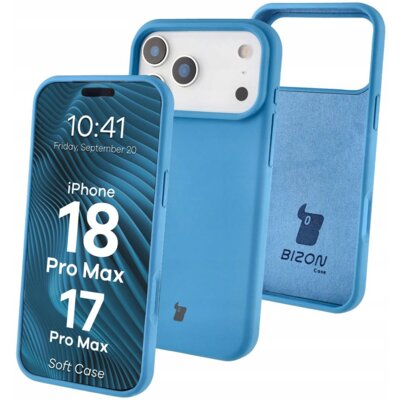 Etui BIZON Soft Case do Apple iPhone 17 Pro Max/18 Pro Max Niebieski