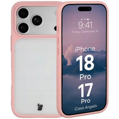 Etui BIZON Case Angelo do Apple iPhone 17 Pro/18 Pro Pudrowy róż matowy