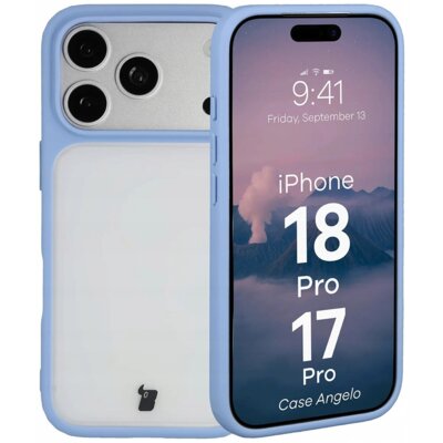 Etui BIZON Case Angelo do Apple iPhone 17 Pro/18 Pro Błękitny matowy