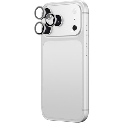 Nakładka na obiektyw AMAZINGTHING Titan Vision Lens Sapphire do Apple iPhone 18 Pro/18 Pro Max Srebrny