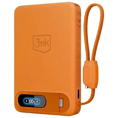 Powerbank 3MK Genesis MagSafe 10000 mAh 25W Pomarańczowy