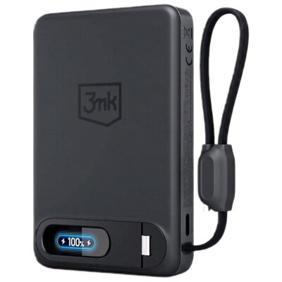 Powerbank 3MK Genesis MagSafe 10000 mAh 25W Czarny