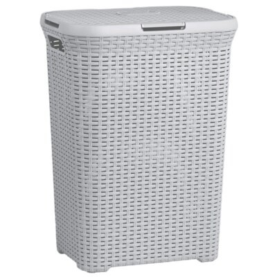 Kosz na pranie CURVER Rattan Style 60L Jasnoszary