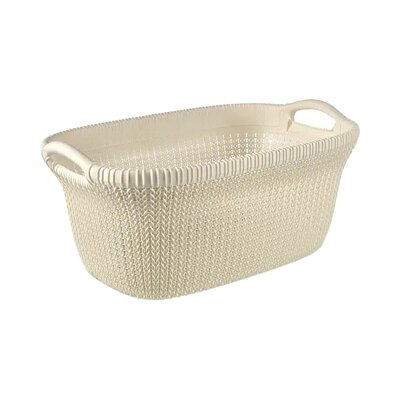 Kosz na pranie CURVER Knit 40L Kremowy