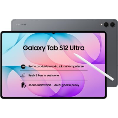 Tablet SAMSUNG Galaxy Tab S12 Ultra 14.6" 16/1000GB Wi-Fi Szary + Rysik S Pen