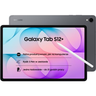 Tablet SAMSUNG Galaxy Tab S12+ 12.6" 12/256GB 5G Wi-Fi Szary + Rysik S Pen