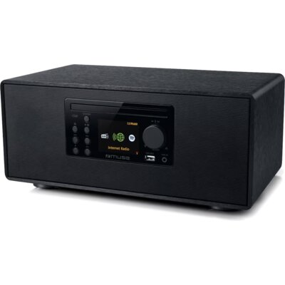 Wieża, System All in one MUSE M-697 Czarna, Odtw.CD/-R/-RW/MP3, Bluetooth, Tuner FM/DAB+/Internetowe, Kolorowy wyświetlacz, NFC