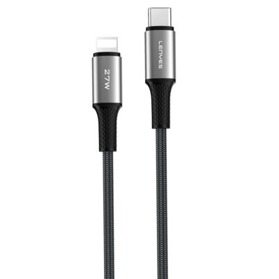 Kabel USB-C - Lightning LENYES LC560 TC-I 27W 2 m Czarny