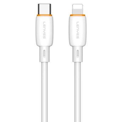Kabel USB-C - Lightning LENYES LC548 TC-I 27W 1 m Biały
