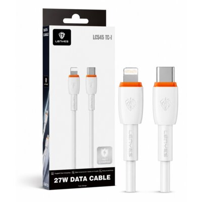 Kabel USB-C - Lightning LENYES LC545 TC-I 27W 1 m Biały
