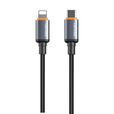 Kabel USB-C - Lightning LENYES LC528 TC-I 27W 1 m Czarny
