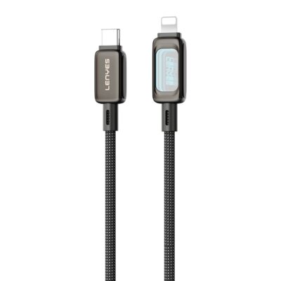 Kabel USB-C - Lightning LENYES LC570 TC-I 30W 1.2 m Czarny
