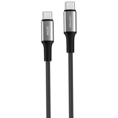 Kabel USB-C - USB-C LENYES LC559 TC-TC 60W 1 m Czarny