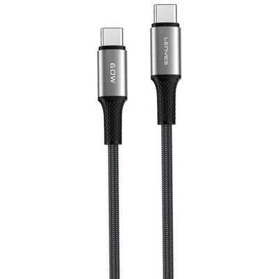 Kabel USB-C - USB-C LENYES LC560 TC-TC 60W 2 m Czarny