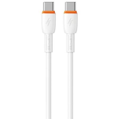 Kabel USB-C - USB-C LENYES LC545 TC-TC 60W 1 m Biały