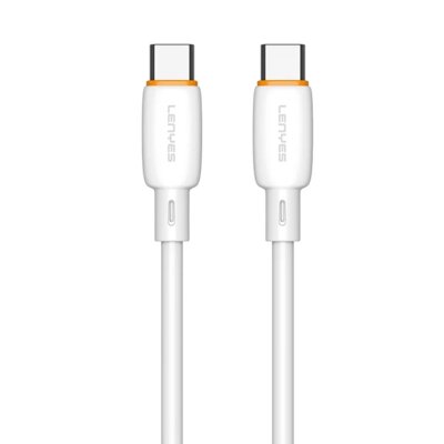 Kabel USB-C - USB-C LENYES LC548 TC-TC 60W 1 m Biały