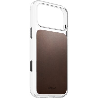 Etui NOMAD Clear Leather Case do Apple iPhone 17 Pro Max/18 Pro Max Brązowy