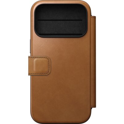 Etui NOMAD Modern Leather Folio do Apple iPhone 17 Pro/18 Pro Jasnobrązowo-czarny