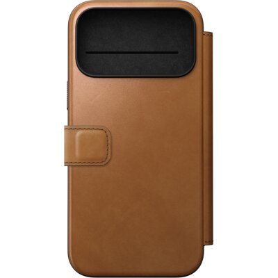 Etui NOMAD Modern Leather Folio do Apple iPhone 17 Pro Max/18 Pro Max Jasnobrązowo-czarny