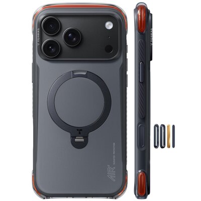 Etui do iPhone 18 Pro Max Torras case Magnetyczne do MagSafe z podstawką