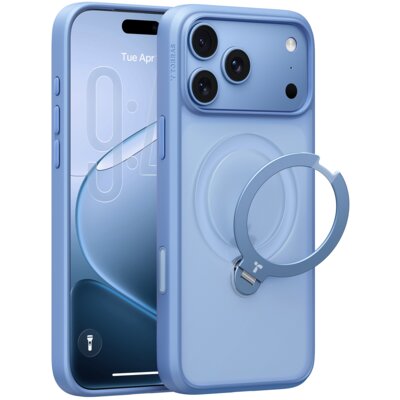 Etui TORRAS Ostand Q3 Spin MagSafe do Apple iPhone 17 Pro Max/18 Pro Max Niebieski