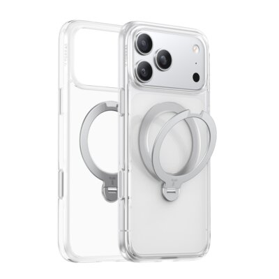 Etui TORRAS Ostand Q3 Spin MagSafe do Apple iPhone 17 Pro Max/18 Pro Max Przezroczysty